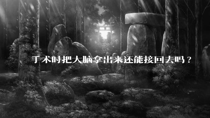 手术时把大脑拿出来还能接回去吗?