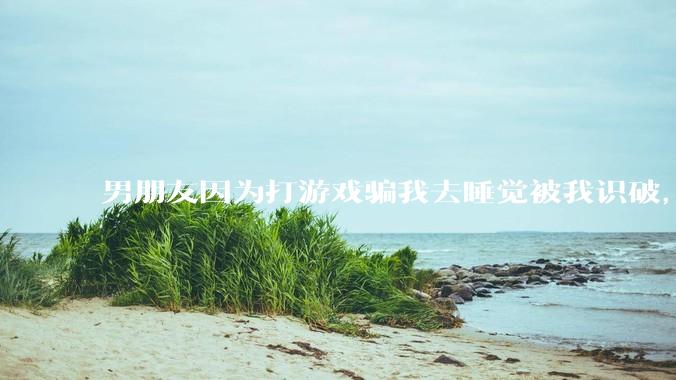 男朋友因为打游戏骗我去睡觉被我识破，然后我提了分手，他同意了，问问男孩子们他怎么想的？